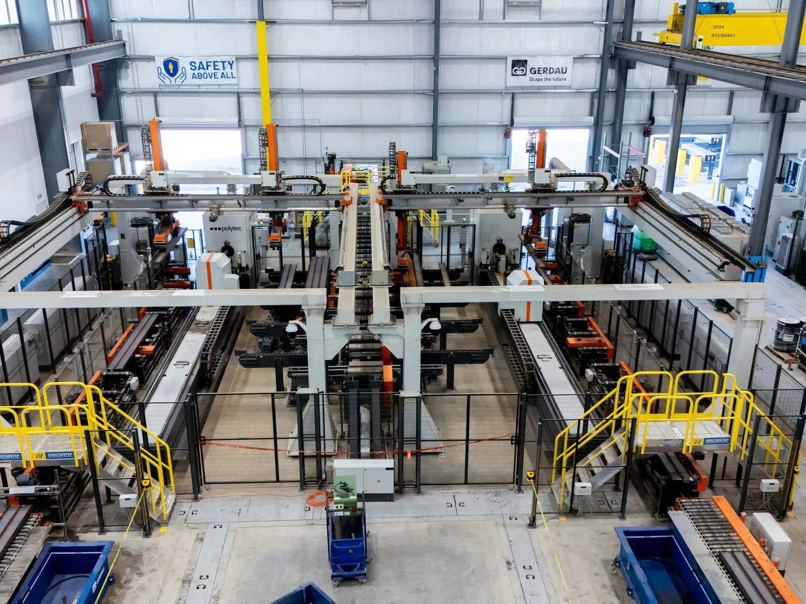 High-Performance production plant for solar pile production