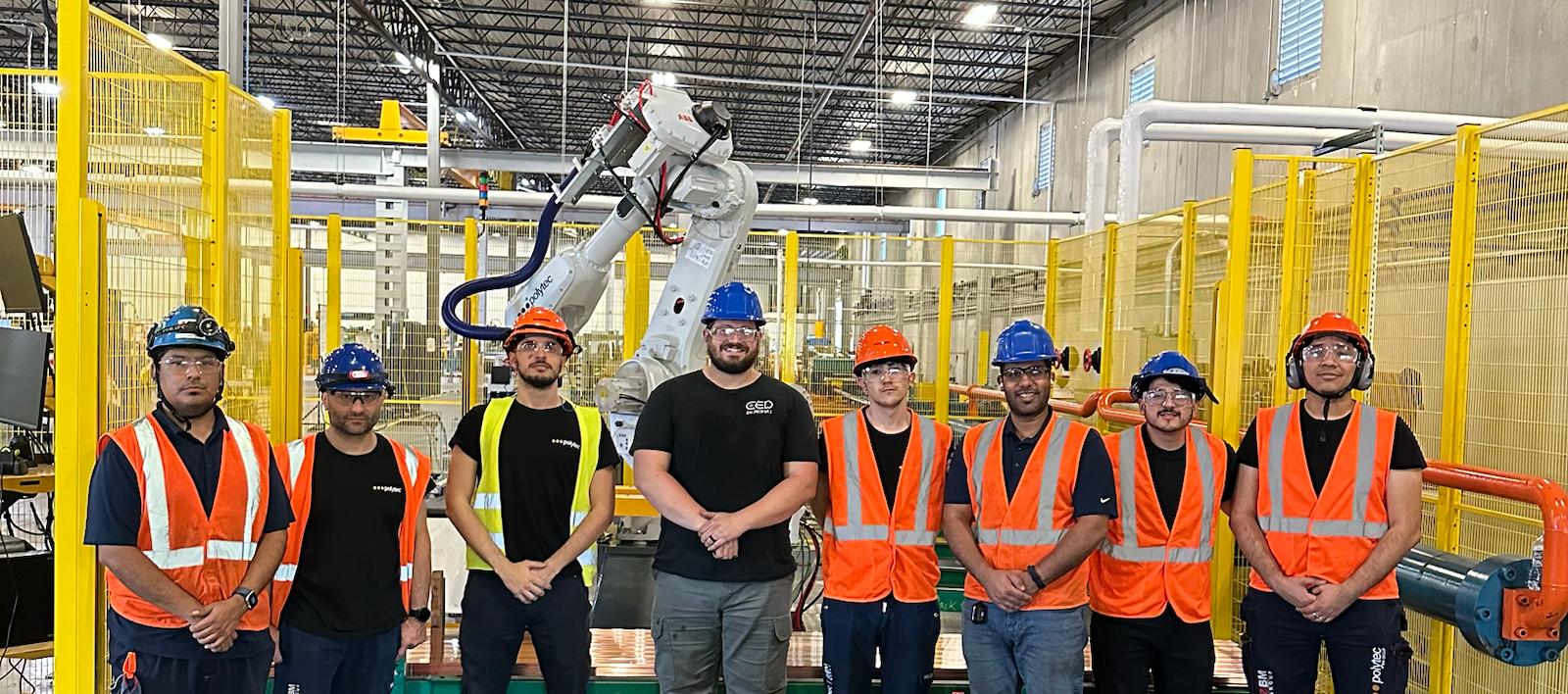 Robotic lines for copper flat bar handling